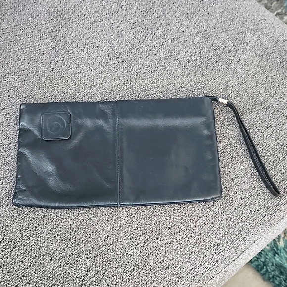 Other - Black Leather Men's Clutch